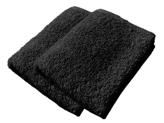 Kosmetický ručník Černý 30x50 cm 2 ks