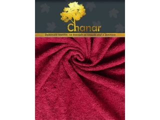 Froté prostěradlo Lux 180x200 Vínová 2 ks