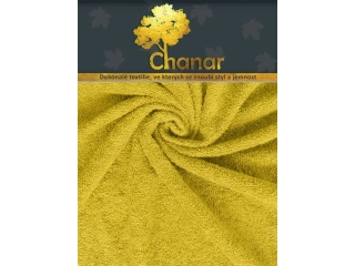 Froté prostěradlo Lux 90x200 Žlutá 2ks